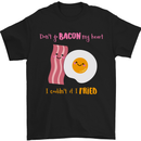 Don't Go Bacon My Heart Mens T-Shirt Cotton Gildan Black