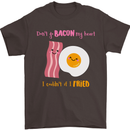 Don't Go Bacon My Heart Mens T-Shirt Cotton Gildan Dark Chocolate