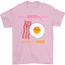 Don't Go Bacon My Heart Mens T-Shirt Cotton Gildan Light Pink