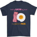 Don't Go Bacon My Heart Mens T-Shirt Cotton Gildan Navy Blue