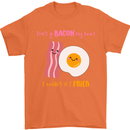 Don't Go Bacon My Heart Mens T-Shirt Cotton Gildan Orange