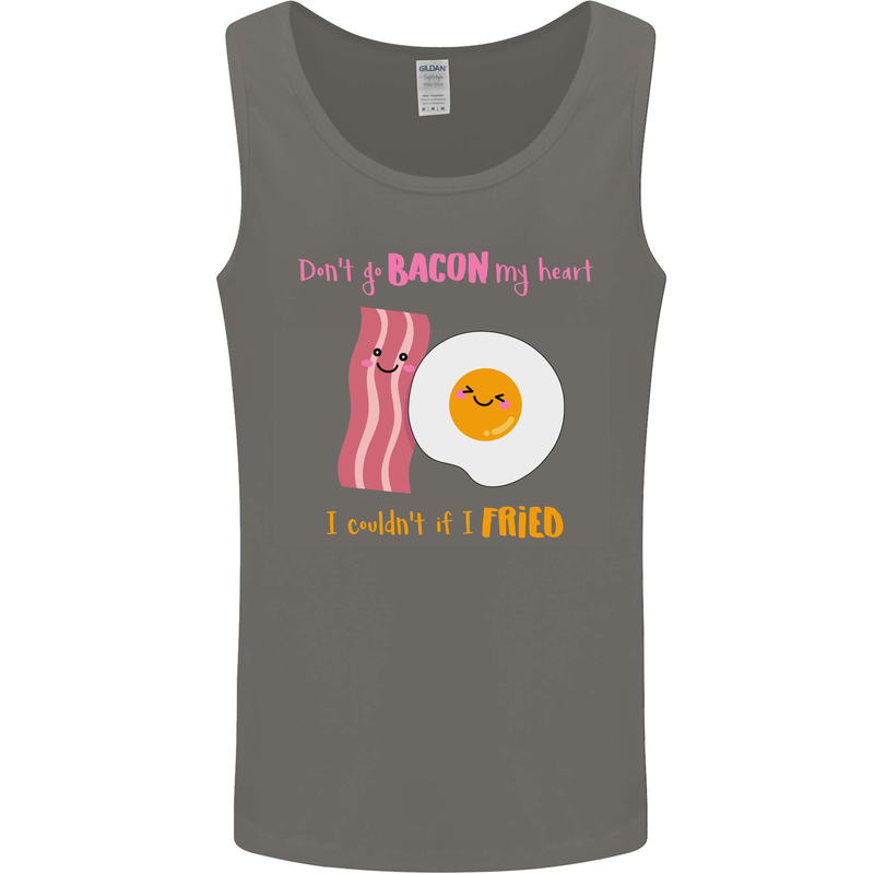 Don't Go Bacon My Heart Mens Vest Tank Top Charcoal