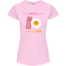 Don't Go Bacon My Heart Womens Petite Cut T-Shirt Light Pink