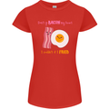 Don't Go Bacon My Heart Womens Petite Cut T-Shirt Red
