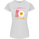 Don't Go Bacon My Heart Womens Petite Cut T-Shirt White