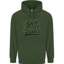 Don't Make Sh!t With Your Drummer Childrens Kids Hoodie Forest Green