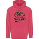 Don't Make Sh!t With Your Drummer Childrens Kids Hoodie Heliconia