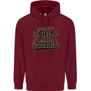Don't Make Sh!t With Your Drummer Childrens Kids Hoodie Maroon