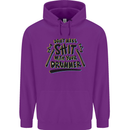 Don't Make Sh!t With Your Drummer Childrens Kids Hoodie Purple