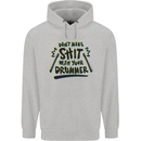 Don't Make Sh!t With Your Drummer Childrens Kids Hoodie Sports Grey