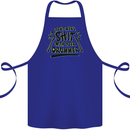 Don't Make Sh!t With Your Drummer Cotton Apron 100% Organic Royal Blue