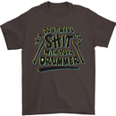 Don't Make Sh!t With Your Drummer Mens T-Shirt Cotton Gildan Dark Chocolate