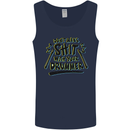 Don't Make Sh!t With Your Drummer Mens Vest Tank Top Navy Blue