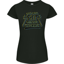 Don't Make Sh!t With Your Drummer Womens Petite Cut T-Shirt Black