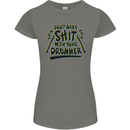 Don't Make Sh!t With Your Drummer Womens Petite Cut T-Shirt Charcoal