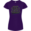 Don't Make Sh!t With Your Drummer Womens Petite Cut T-Shirt Purple