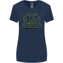 Don't Make Sh!t With Your Drummer Womens Wider Cut T-Shirt Navy Blue