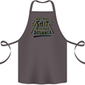 Don't Make Sh!t with Your Drummer Funny Cotton Apron 100% Organic Dark Grey