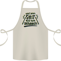 Don't Make Sh!t with Your Drummer Funny Cotton Apron 100% Organic Natural