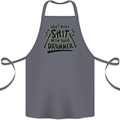 Don't Make Sh!t with Your Drummer Funny Cotton Apron 100% Organic Steel