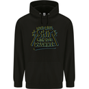 Don't Make Sh!t with Your Drummer Funny Mens 80% Cotton Hoodie Black