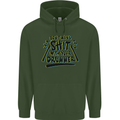 Don't Make Sh!t with Your Drummer Funny Mens 80% Cotton Hoodie Forest Green