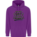 Don't Make Sh!t with Your Drummer Funny Mens 80% Cotton Hoodie Purple