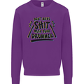 Don't Make Sh!t with Your Drummer Funny Mens Sweatshirt Jumper Purple