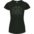 Don't Make Sh!t with Your Drummer Funny Womens Petite Cut T-Shirt Black