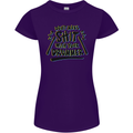 Don't Make Sh!t with Your Drummer Funny Womens Petite Cut T-Shirt Purple