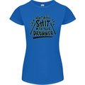 Don't Make Sh!t with Your Drummer Funny Womens Petite Cut T-Shirt Royal Blue