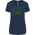 Don't Make Sh!t with Your Drummer Funny Womens Wider Cut T-Shirt Navy Blue