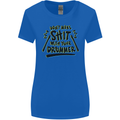 Don't Make Sh!t with Your Drummer Funny Womens Wider Cut T-Shirt Royal Blue