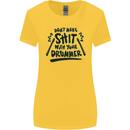 Don't Make Sh!t with Your Drummer Funny Womens Wider Cut T-Shirt Yellow