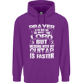 Don't Mess With My Guitar Funny Slogan Childrens Kids Hoodie Purple