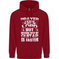 Don't Mess With My Guitar Funny Slogan Childrens Kids Hoodie Red