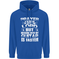 Don't Mess With My Guitar Funny Slogan Childrens Kids Hoodie Royal Blue