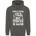 Don't Mess With My Guitar Funny Slogan Childrens Kids Hoodie Storm Grey