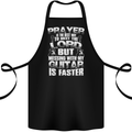 Don't Mess With My Guitar Funny Slogan Cotton Apron 100% Organic Black