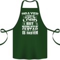 Don't Mess With My Guitar Funny Slogan Cotton Apron 100% Organic Forest Green