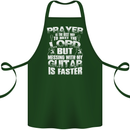Don't Mess With My Guitar Funny Slogan Cotton Apron 100% Organic Forest Green