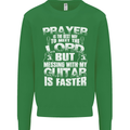 Don't Mess With My Guitar Funny Slogan Kids Sweatshirt Jumper Irish Green