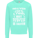 Don't Mess With My Guitar Funny Slogan Kids Sweatshirt Jumper Peppermint