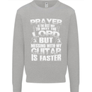 Don't Mess With My Guitar Funny Slogan Kids Sweatshirt Jumper Sports Grey