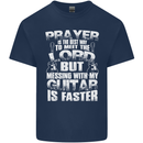 Don't Mess With My Guitar Funny Slogan Kids T-Shirt Childrens Navy Blue