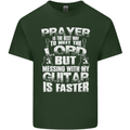 Don't Mess With My Guitar Funny Slogan Mens Cotton T-Shirt Tee Top Forest Green