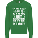 Don't Mess With My Guitar Funny Slogan Mens Sweatshirt Jumper Irish Green