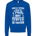 Don't Mess With My Guitar Funny Slogan Mens Sweatshirt Jumper Royal Blue