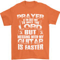 Don't Mess With My Guitar Funny Slogan Mens T-Shirt 100% Cotton Orange