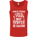 Don't Mess With My Guitar Funny Slogan Mens Vest Tank Top Red